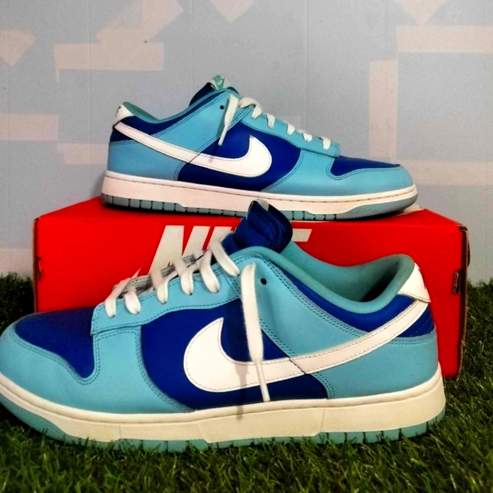 Men's Nike dunk low argon QS size 13 sky blue and bllue